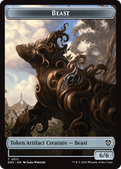 Construct // Beast (0011) Double-Sided Token [Aetherdrift Tokens] | Exor Games Summserside