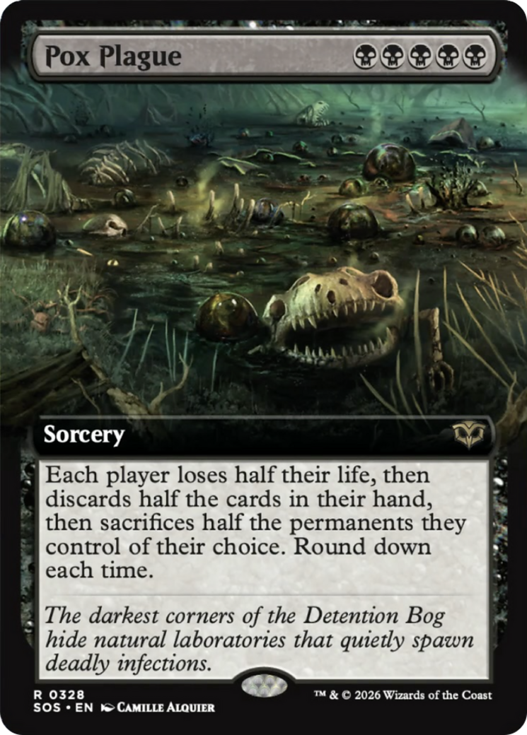 Pox Plague (Extended Art) [Secrets of Strixhaven] | Exor Games Summserside