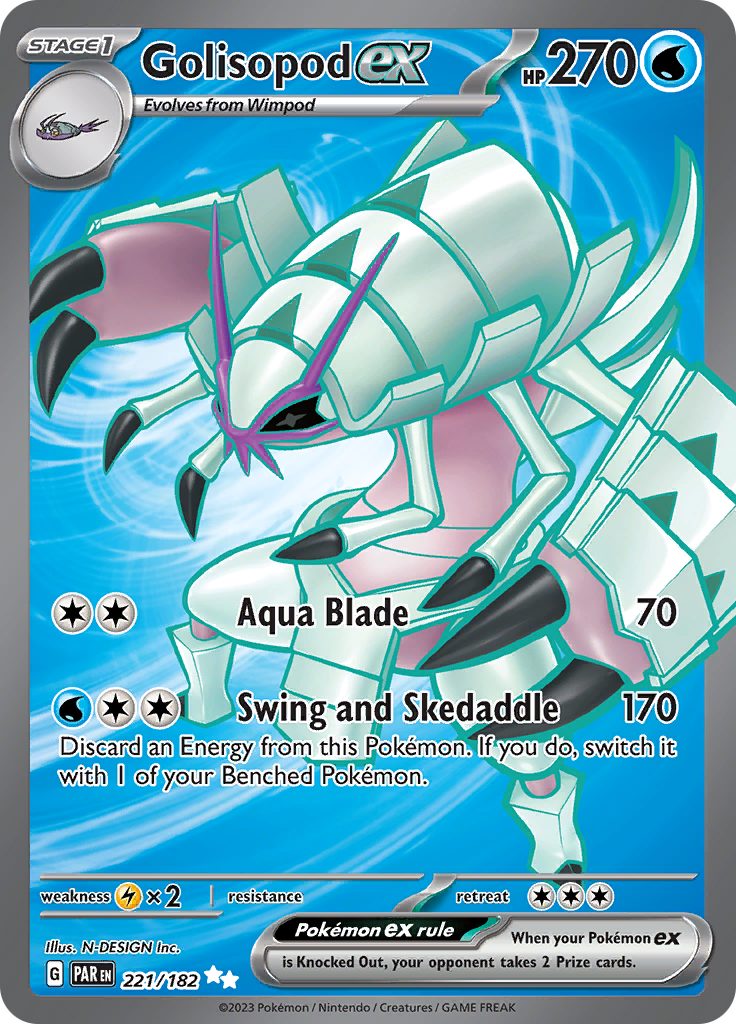 Golisopod ex (221/182) [Scarlet & Violet: Paradox Rift] | Exor Games Summserside