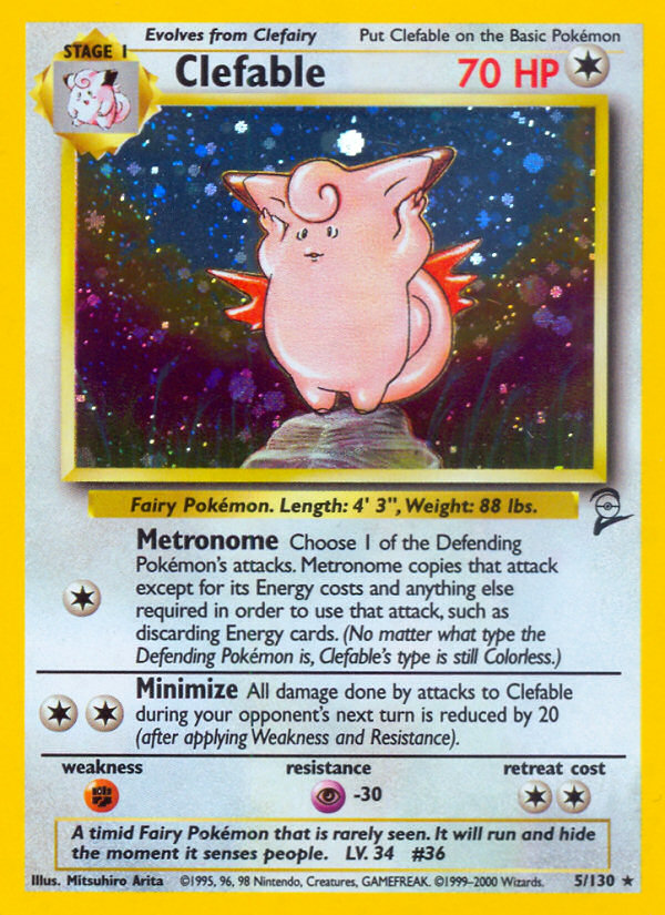 Clefable (5/130) [Base Set 2] | Exor Games Summserside