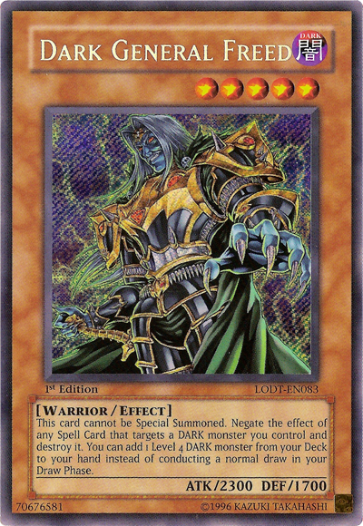 Dark General Freed [LODT-EN083] Secret Rare | Exor Games Summserside