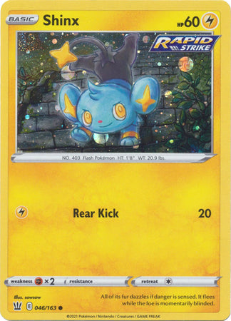 Shinx (046/163) (Cosmos Holo) [Sword & Shield: Battle Styles] | Exor Games Summserside