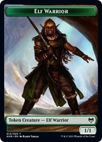 Elf Warrior // Replicated Ring Double-Sided Token [Kaldheim Tokens] | Exor Games Summserside