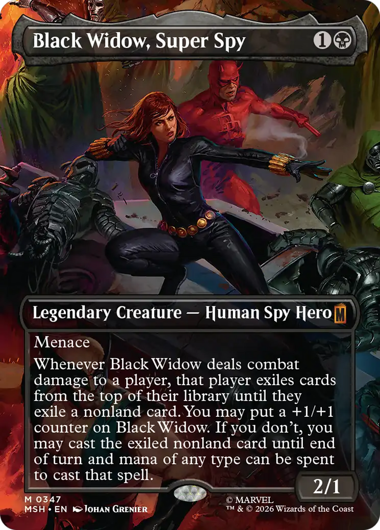 Black Widow, Super Spy (Borderless) (0347) [Marvel Super Heroes] | Exor Games Summserside