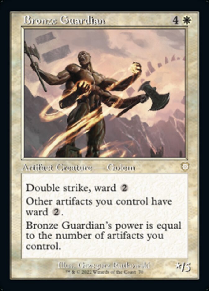 Bronze Guardian (Retro) [The Brothers' War Commander] | Exor Games Summserside