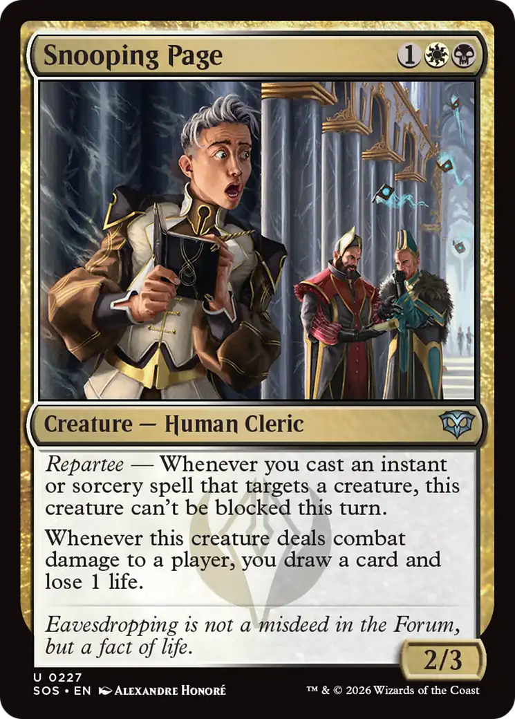 Snooping Page [Secrets of Strixhaven] | Exor Games Summserside