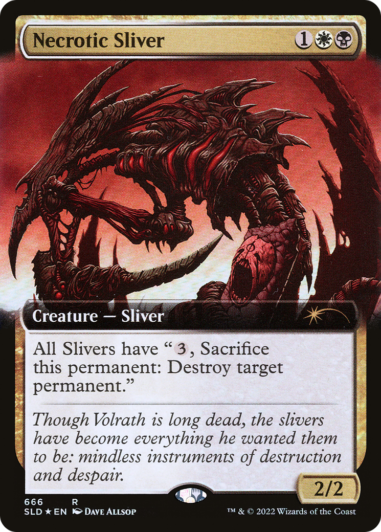 Necrotic Sliver (Extended Art) [Secret Lair Drop Promos] | Exor Games Summserside