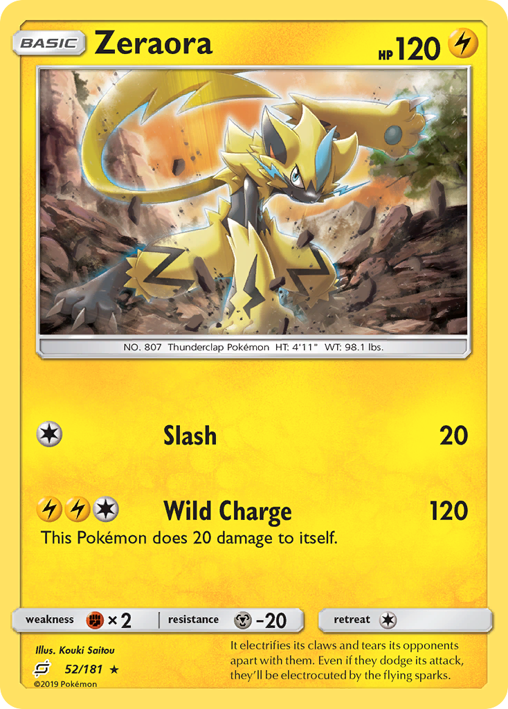 Zeraora (52/181) [Sun & Moon: Team Up] | Exor Games Summserside