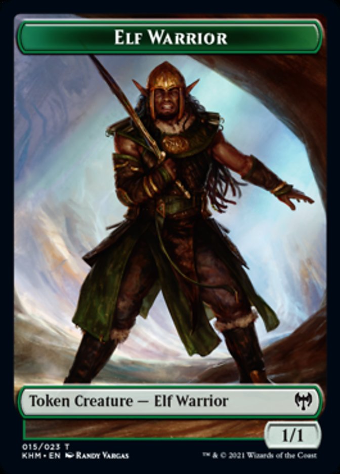 Elf Warrior Token [Kaldheim Tokens] | Exor Games Summserside