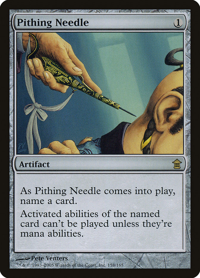 Pithing Needle [Saviors of Kamigawa] | Exor Games Summserside