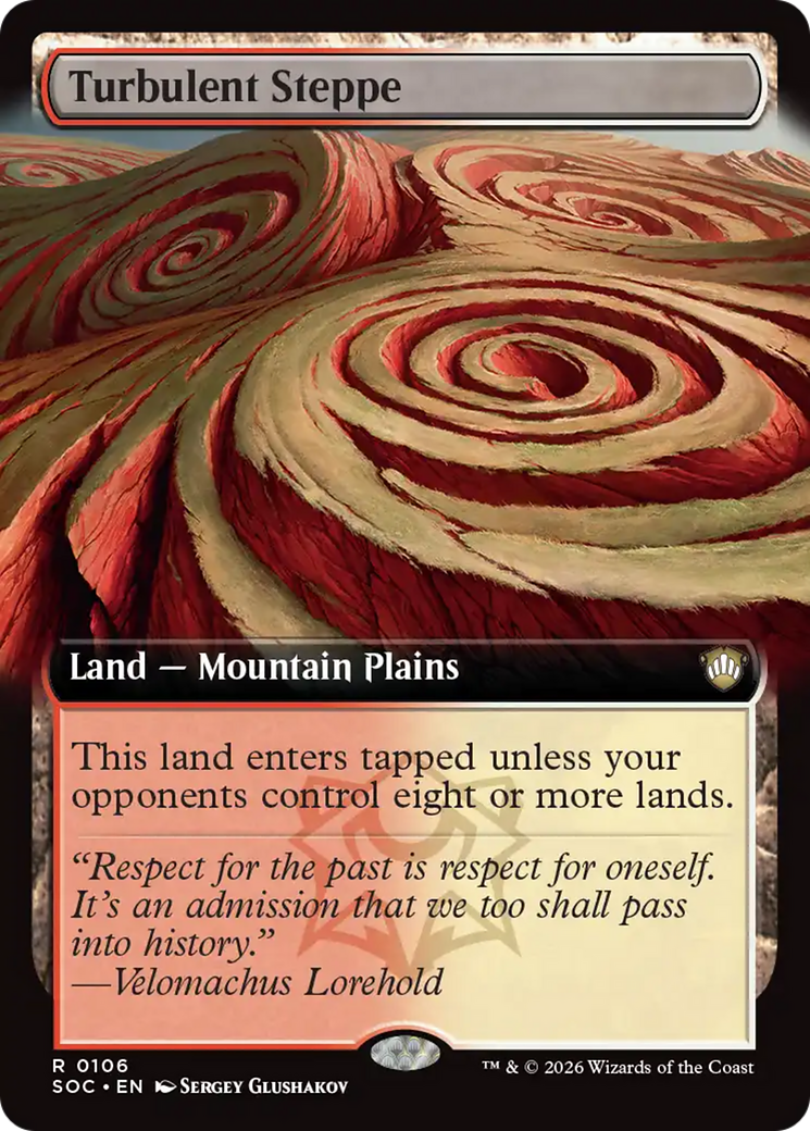 Turbulent Steppe (Extended Art) [Secrets of Strixhaven Commander] | Exor Games Summserside