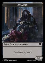 Treasure // Assassin Double-Sided Token [Commander Masters Tokens] | Exor Games Summserside