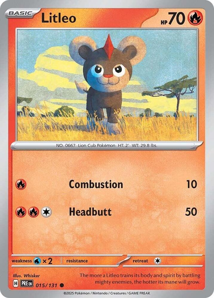 Litleo (015/131) [Scarlet & Violet: Prismatic Evolutions] | Exor Games Summserside