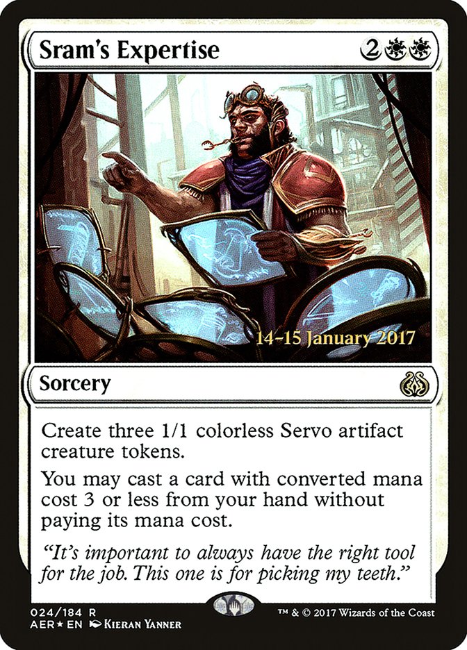 Sram's Expertise [Aether Revolt Prerelease Promos] | Exor Games Summserside