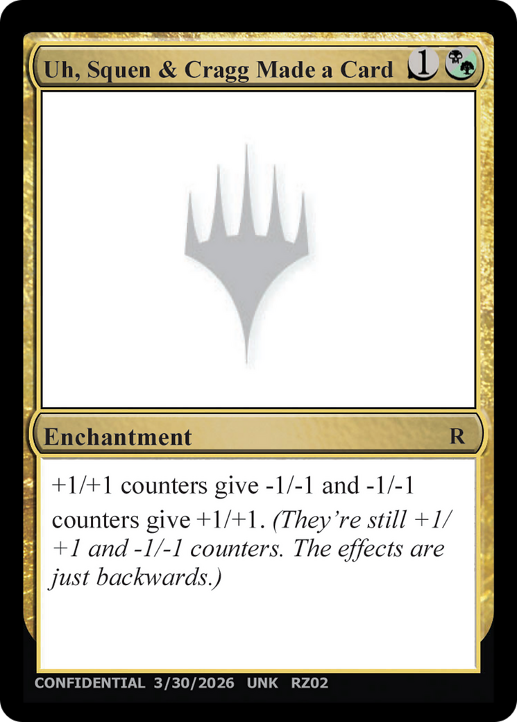 Uh, Squen & Cragg Made a Card [Unknown Event] | Exor Games Summserside