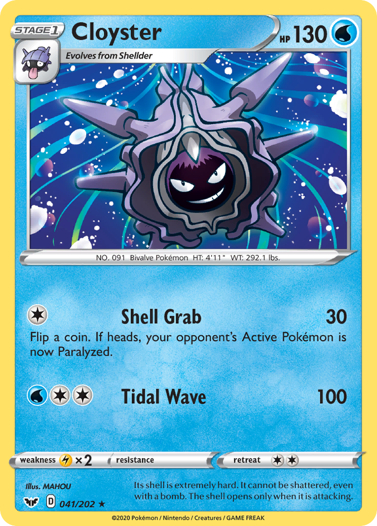 Cloyster (041/202) [Sword & Shield: Base Set] | Exor Games Summserside