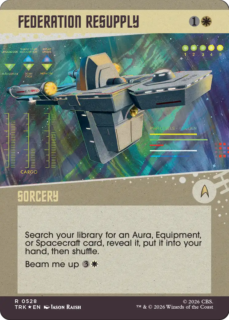 Federation Resupply (Showcase) (Surge Foil) [Star Trek] | Exor Games Summserside