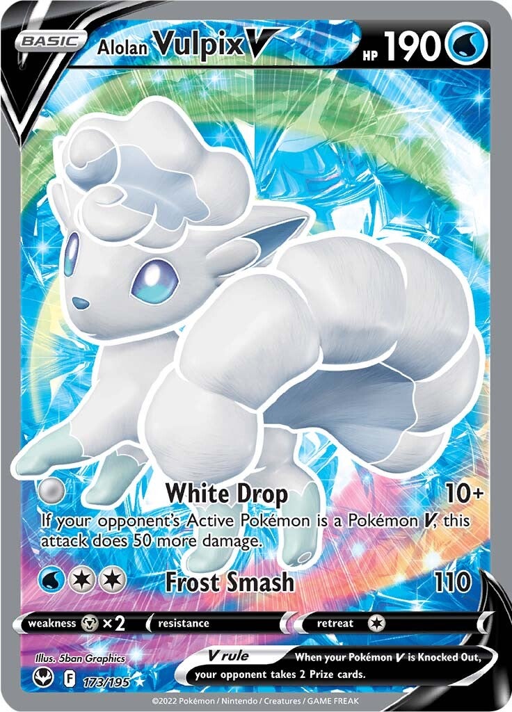 Alolan Vulpix V (173/195) [Sword & Shield: Silver Tempest] | Exor Games Summserside