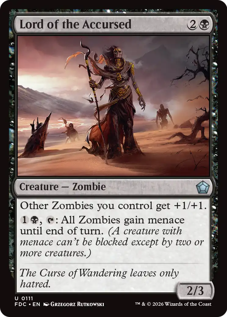 Lord of the Accursed [Foundations Commander] | Exor Games Summserside