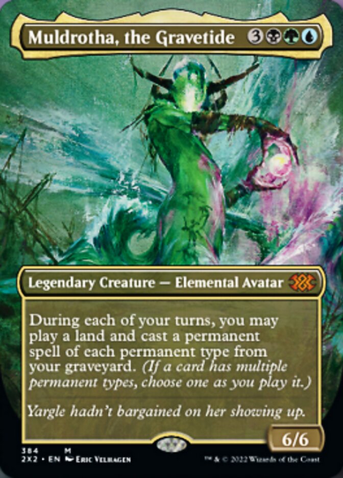 Muldrotha, the Gravetide (Borderless Alternate Art) [Double Masters 2022] | Exor Games Summserside