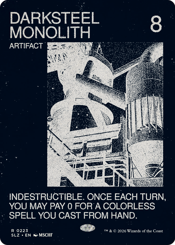 Darksteel Monolith (0223) [Secret Lair x MSCHF: The Zeta Set] | Exor Games Summserside