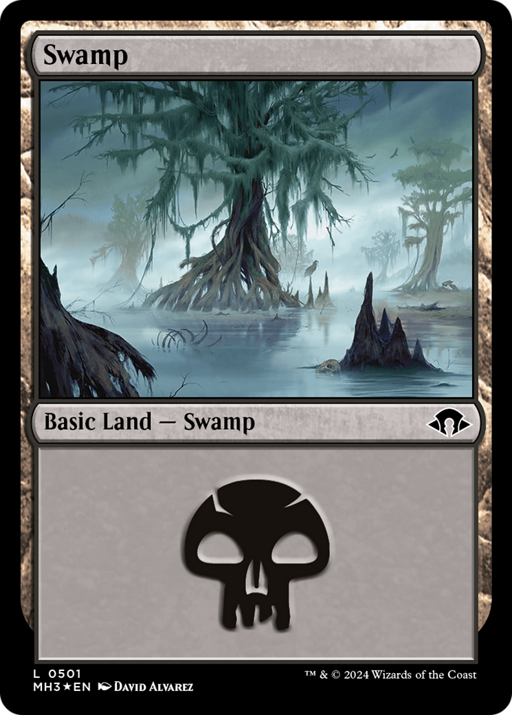 Swamp (0501) (Ripple Foil) [Modern Horizons 3] | Exor Games Summserside