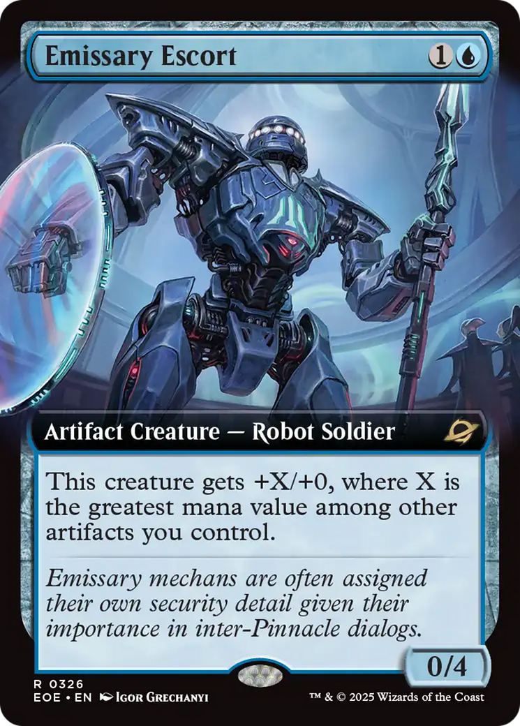 Emissary Escort (Extended Art) [Edge of Eternities] | Exor Games Summserside