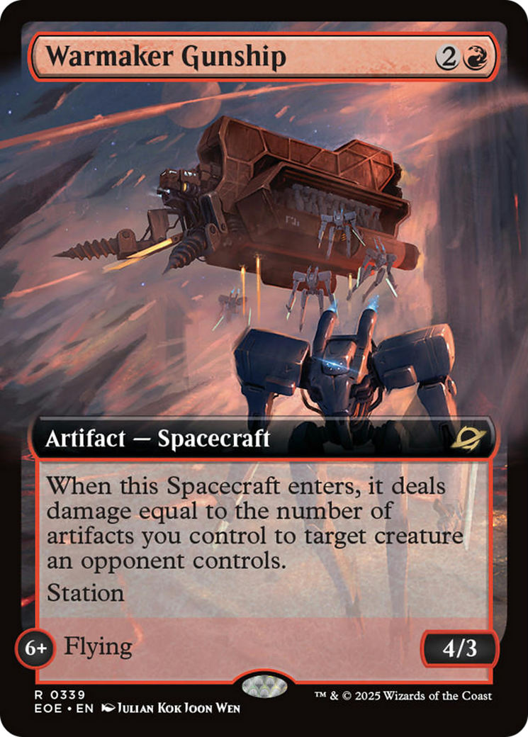 Warmaker Gunship (Extended Art) [Edge of Eternities] | Exor Games Summserside