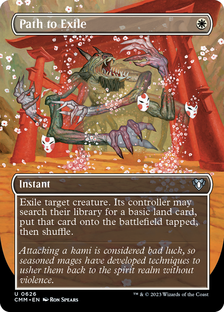 Path to Exile (Borderless Alternate Art) [Commander Masters] | Exor Games Summserside