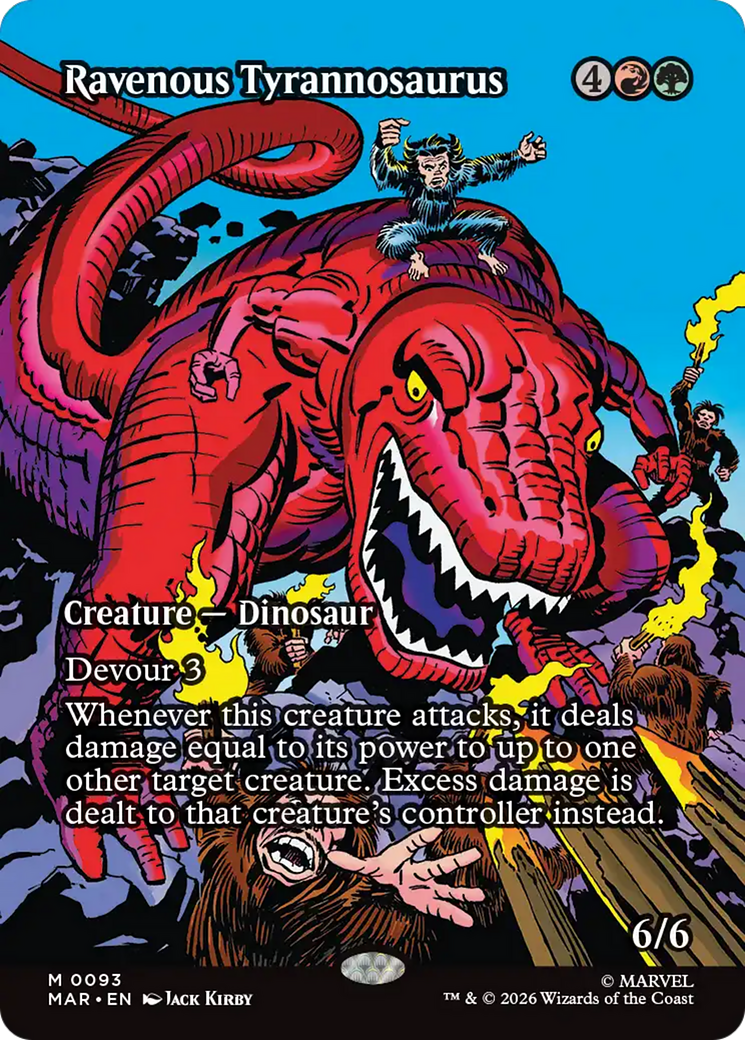 Ravenous Tyrannosaurus (Borderless) [Marvel Universe: Eternal-Legal] | Exor Games Summserside