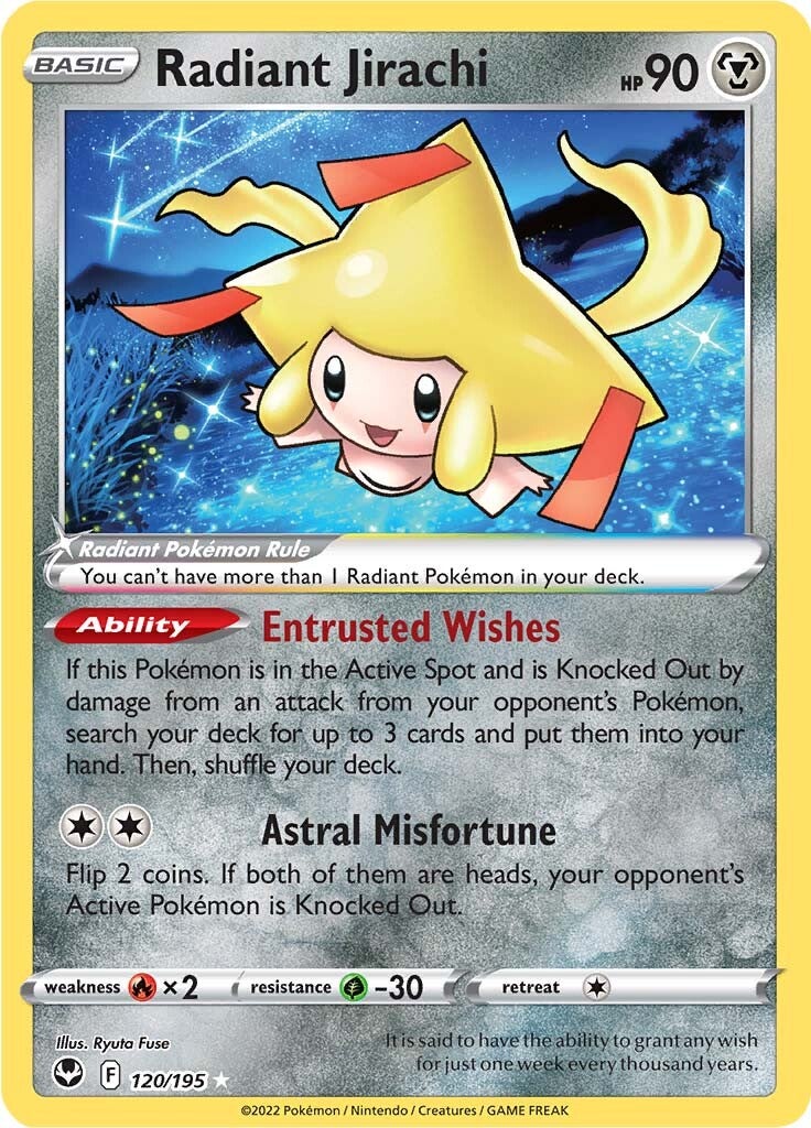 Radiant Jirachi (120/195) [Sword & Shield: Silver Tempest] | Exor Games Summserside