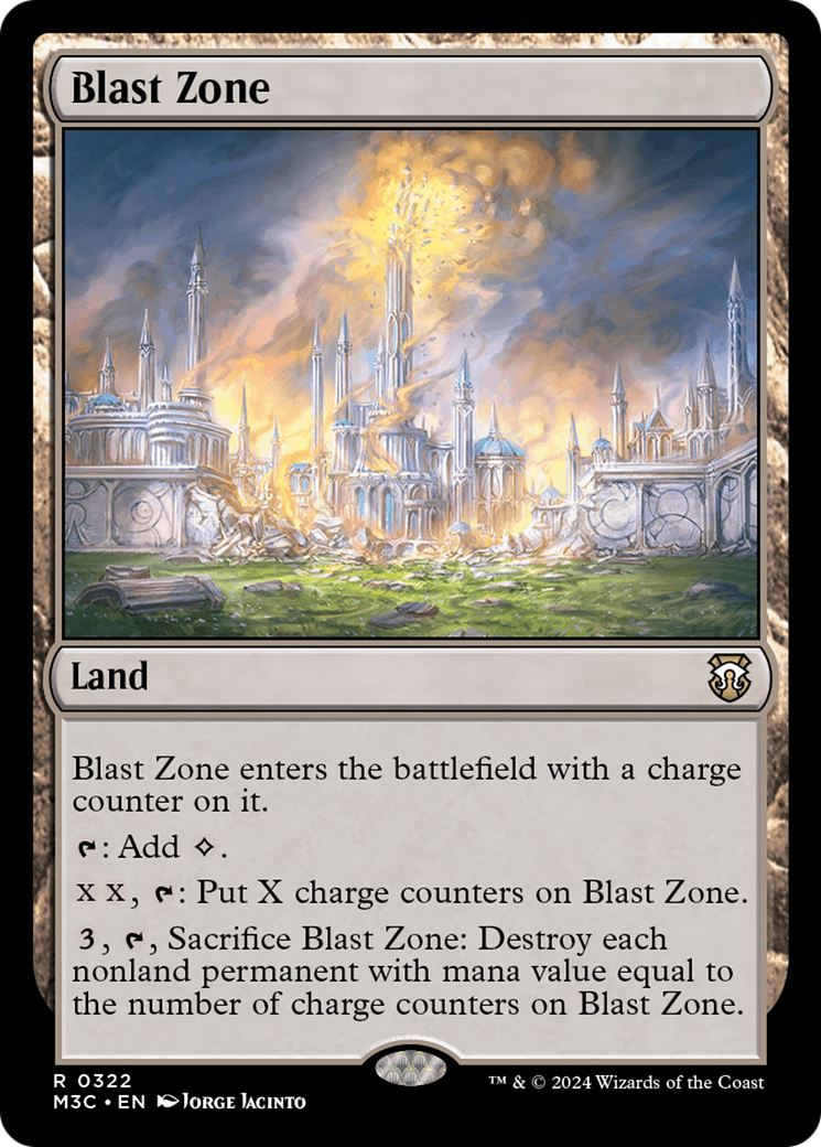 Blast Zone (Ripple Foil) [Modern Horizons 3 Commander] | Exor Games Summserside