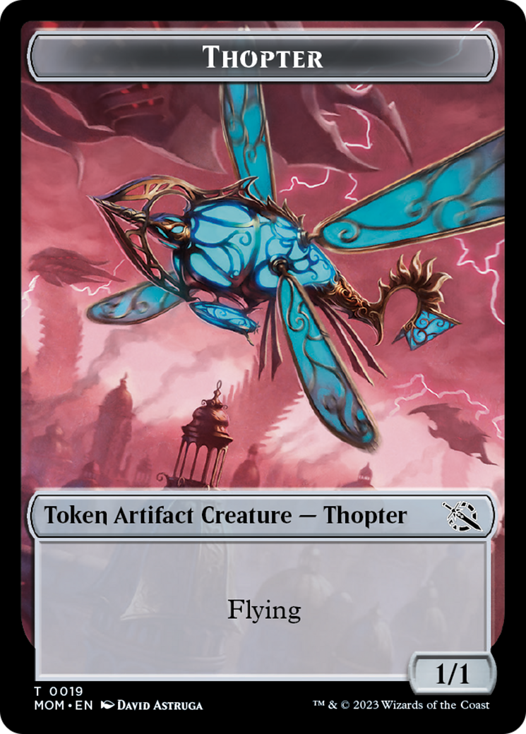 Treasure (21) // Thopter Double-Sided Token [March of the Machine Tokens] | Exor Games Summserside