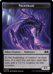 Nightmare // Food (0010) Double-Sided Token [Wilds of Eldraine Tokens] | Exor Games Summserside