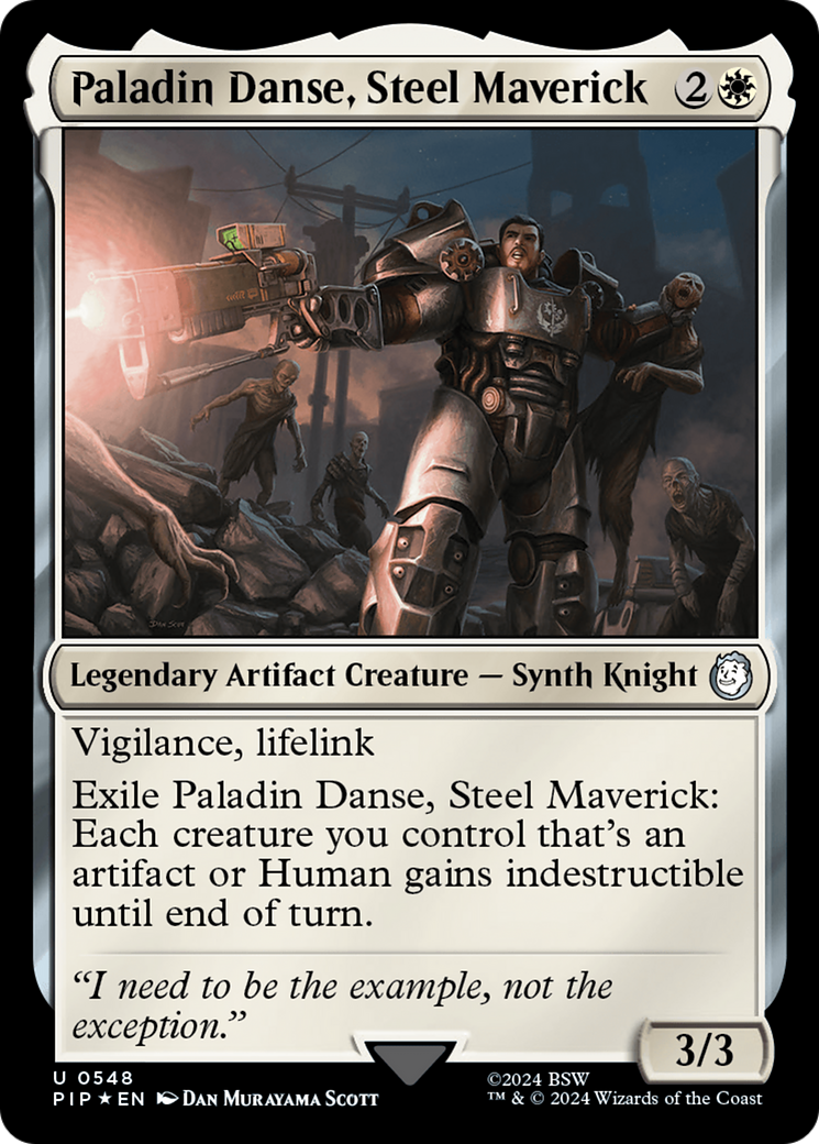 Paladin Danse, Steel Maverick (Surge Foil) [Fallout] | Exor Games Summserside