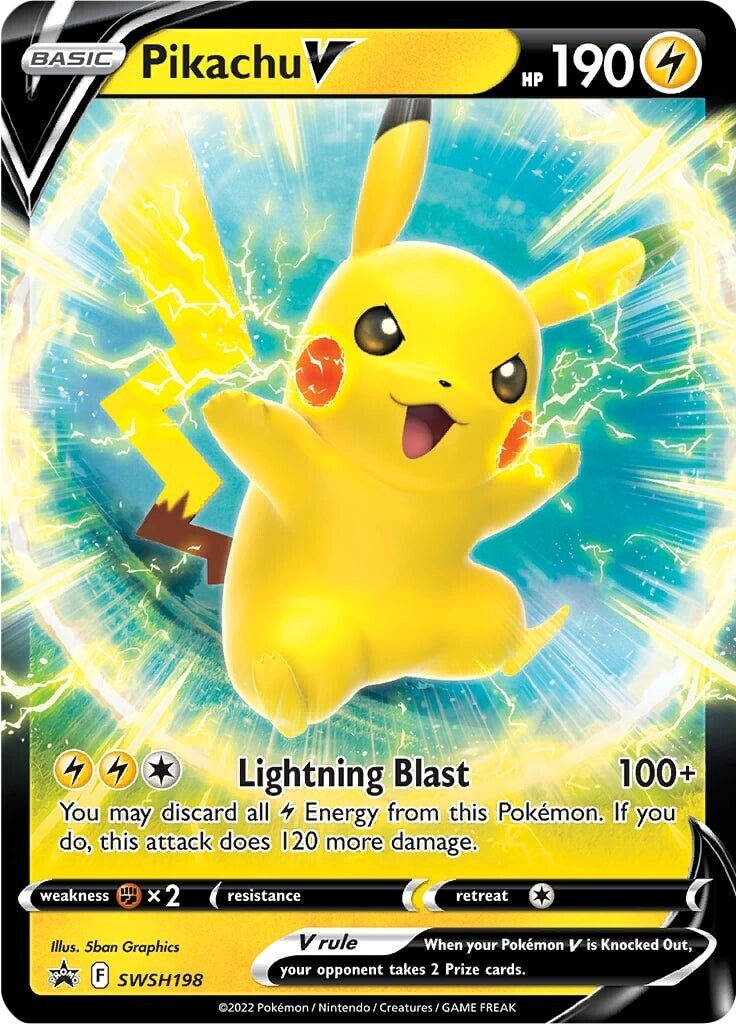 Pikachu V (SWSH198) [Sword & Shield: Black Star Promos] | Exor Games Summserside