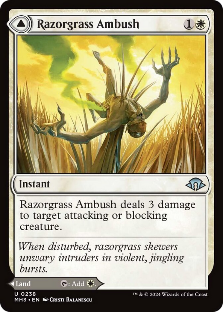 Razorgrass Ambush // Razorgrass Field [Modern Horizons 3] | Exor Games Summserside