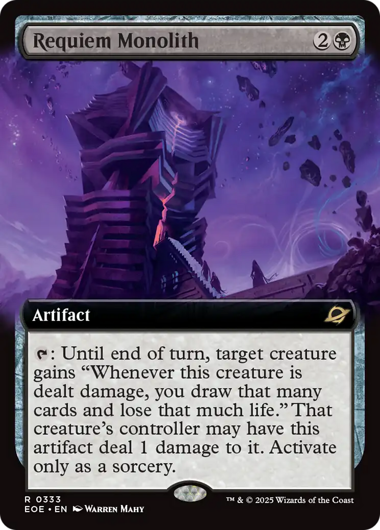 Requiem Monolith (Extended Art) [Edge of Eternities] | Exor Games Summserside