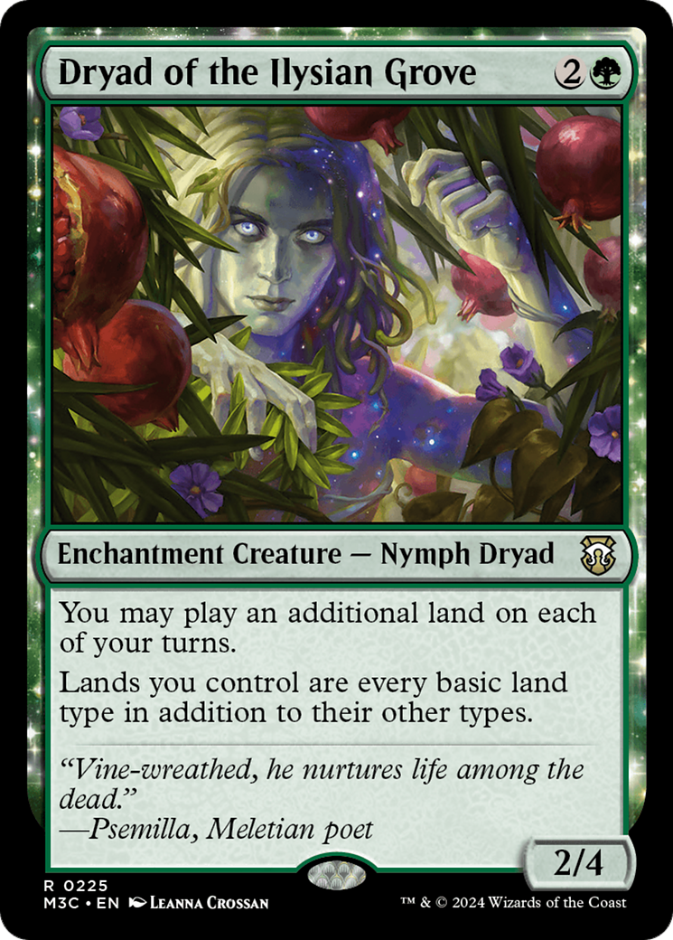 Dryad of the Ilysian Grove (Ripple Foil) [Modern Horizons 3 Commander] | Exor Games Summserside