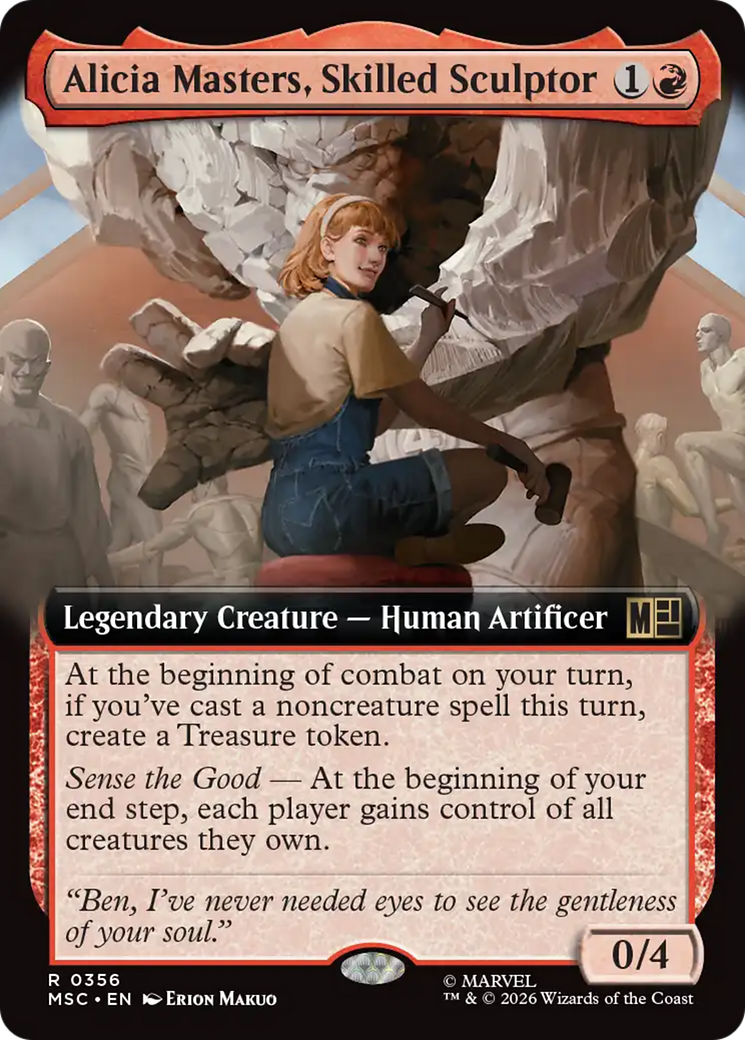 Alicia Masters, Skilled Sculptor (Extended Art) [Marvel Super Heroes Commander] | Exor Games Summserside