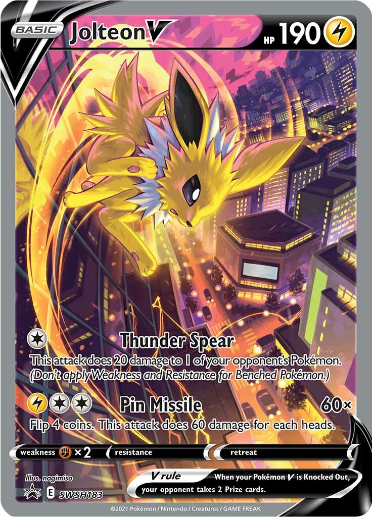 Jolteon V (SWSH183) [Sword & Shield: Black Star Promos] | Exor Games Summserside