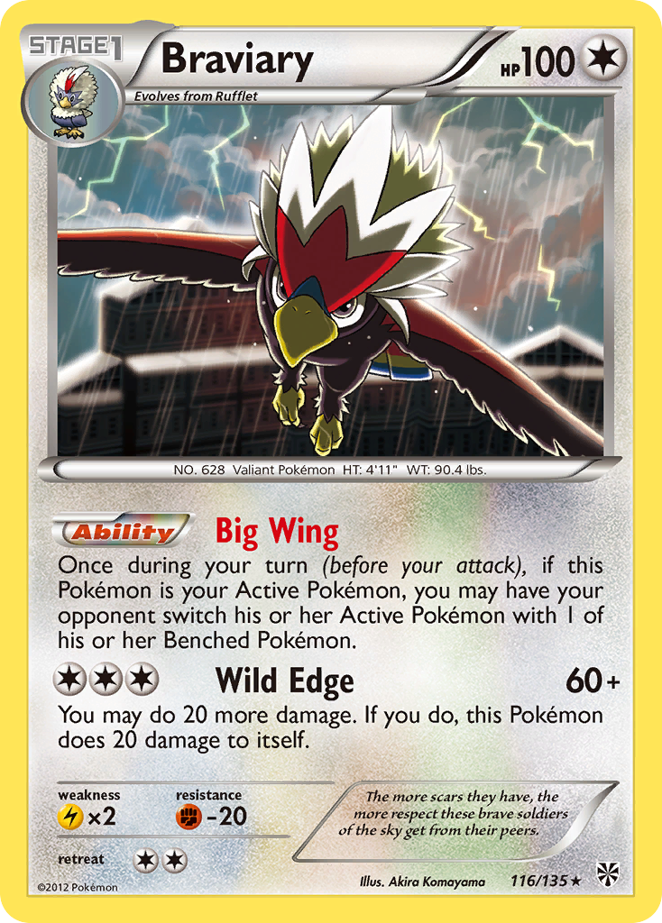 Braviary (116/135) [Black & White: Plasma Storm] | Exor Games Summserside