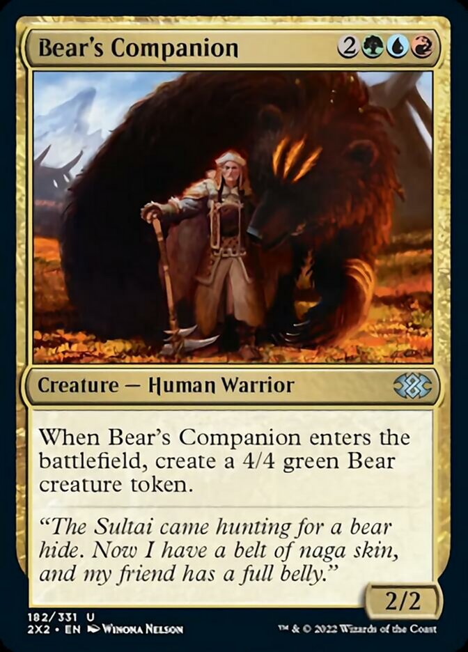 Bear's Companion [Double Masters 2022] | Exor Games Summserside