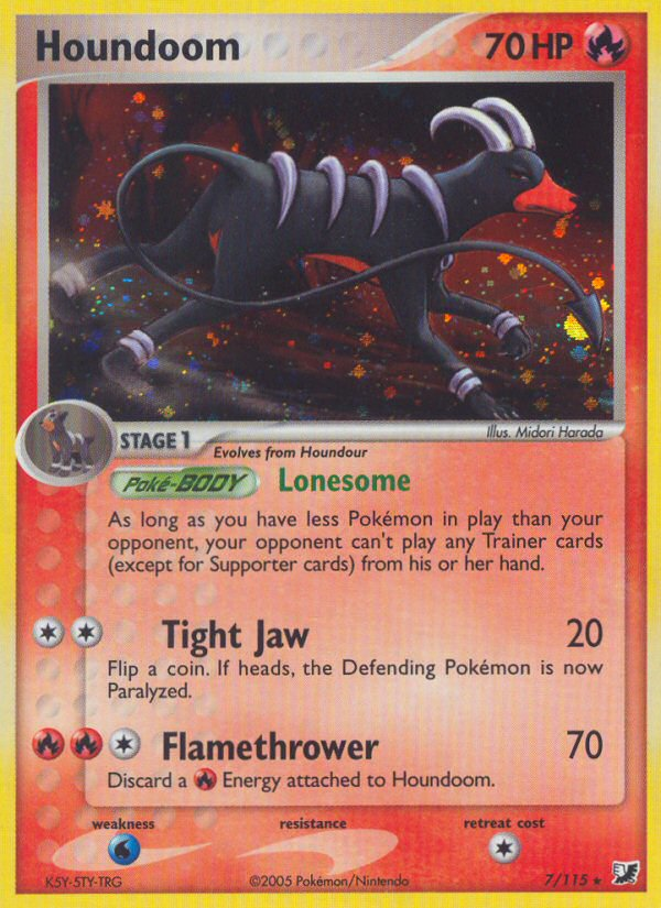Houndoom (7/115) [EX: Unseen Forces] | Exor Games Summserside