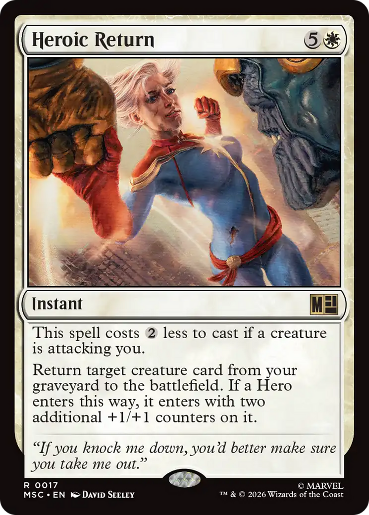 Heroic Return [Marvel Super Heroes Commander] | Exor Games Summserside