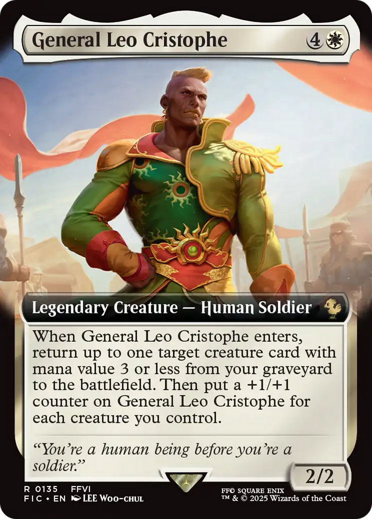 General Leo Cristophe (Extended Art) [FINAL FANTASY Commander] | Exor Games Summserside