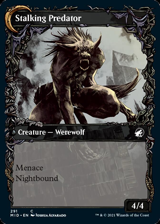 Shady Traveler // Stalking Predator (Showcase Equinox) [Innistrad: Midnight Hunt] | Exor Games Summserside