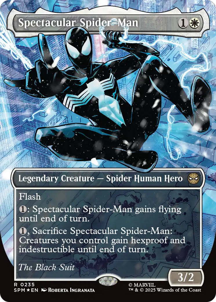 Spectacular Spider-Man (0235) (Borderless) (Textured Foil) [Marvel's Spider-Man] | Exor Games Summserside