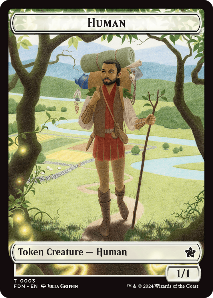 Copy // Human Double-Sided Token [Foundations Tokens] | Exor Games Summserside