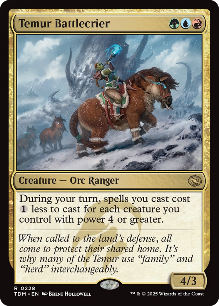 Temur Battlecrier [Tarkir: Dragonstorm] | Exor Games Summserside